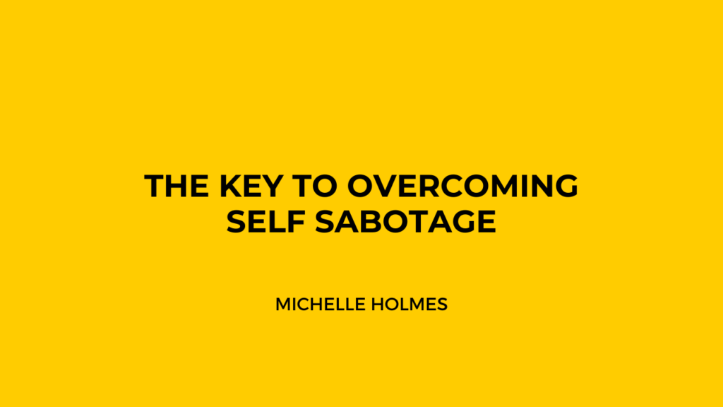 You don’t have a “self sabotaging” problem- you have a self regulating problem!